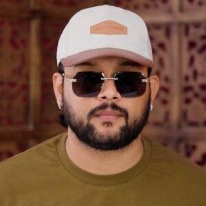 Dervin UV Protected Square Rimless Sunglasses