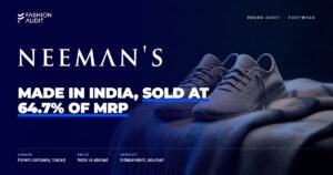 Neeman's brand audit by FashionAudit: Neeman's logo over lightweight knit casual sneakers