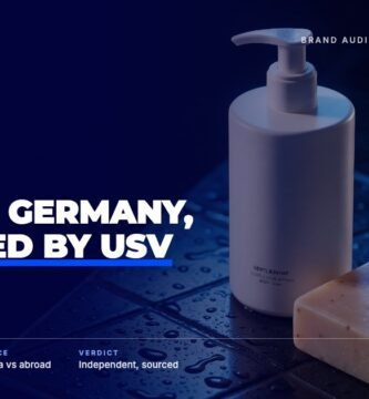 Sebamed brand audit by FashionAudit: Sebamed logo over a pump bottle of body wash and a cleansing bar