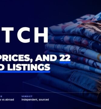 Snitch brand audit by FashionAudit: Snitch logo over men's printed shirts and cargo trousers