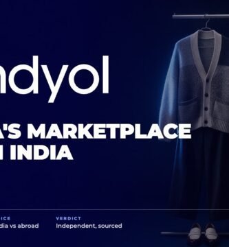 Trendyol brand audit by FashionAudit: Trendyol logo over a trendy knit cardigan