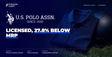 U.S. Polo Assn. brand audit by FashionAudit: U.S. Polo Assn. logo over a classic pique polo shirt and a polo helmet on a grassy field