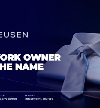 Van Heusen brand audit by FashionAudit: Van Heusen logo over a men's crisp formal shirt
